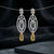 Luxury Diamond Yellow Teardrop Drop Earrings