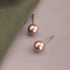 Plain Ball Stud Earrings