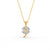3.21 Ct Heart Cut Moissanite Women's Heart Necklace Pendant 14K Gold Plated