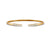 0.15 Ct Round Cut Natural Moissanite Women's Bangle Bracelets 14K Gold Plated