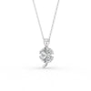 3.21 Ct Heart Cut Moissanite Women's Heart Necklace Pendant 14K Gold Plated