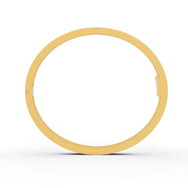 5.50 Ct Round Cut Natural Moissanite Channel Set Bangle Bracelet 14K Gold Plated