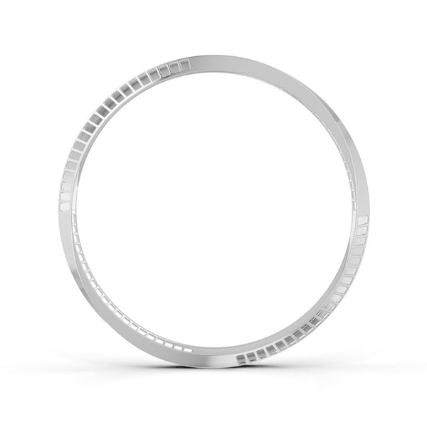 Elegant Gold Bangle with Sleek Cutout Design 14K Gold Plated