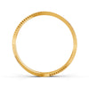 Elegant Gold Bangle with Sleek Cutout Design 14K Gold Plated