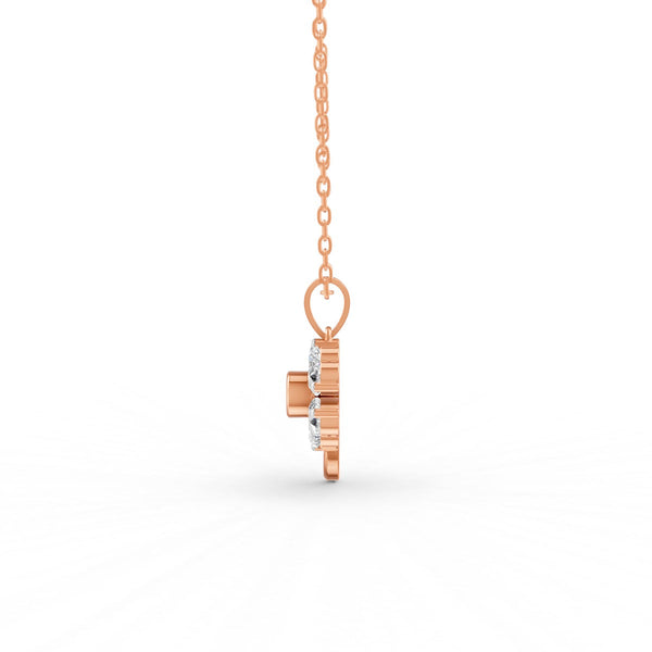 3.21 Ct Heart Cut Moissanite Women's Heart Necklace Pendant 14K Gold Plated