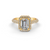 2.50 Ct Radiant Cut Moissanite Engagement Ring 14K Gold Plated