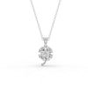 3.21 Ct Heart Cut Moissanite Women's Heart Necklace Pendant 14K Gold Plated