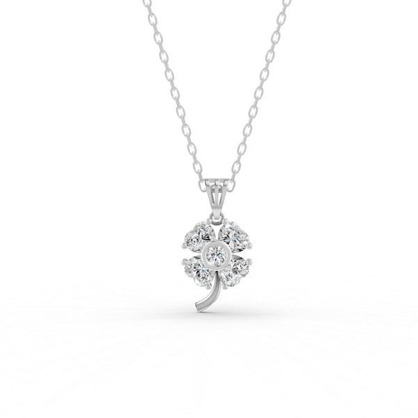 3.21 Ct Heart Cut Moissanite Women's Heart Necklace Pendant 14K Gold Plated