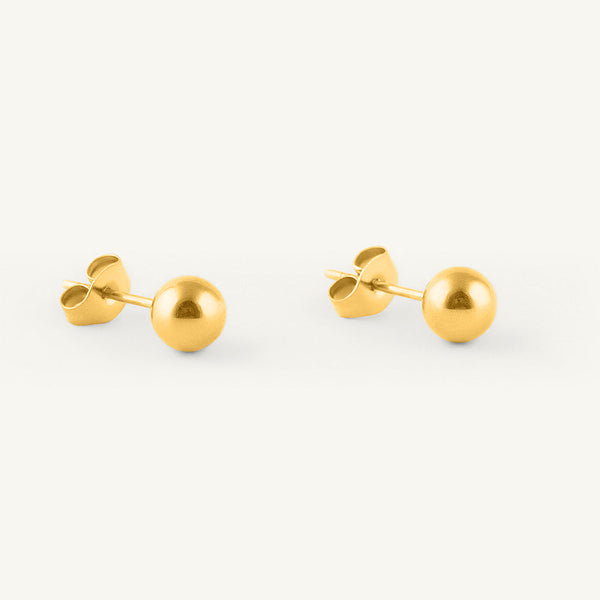 Plain Ball Stud Earrings