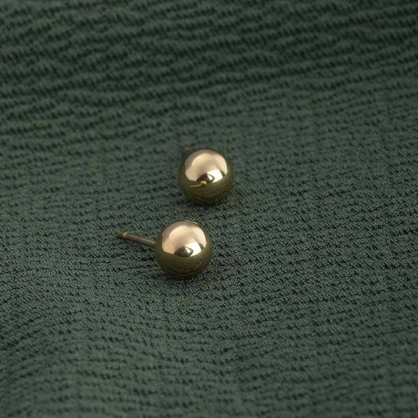 Plain Ball Stud Earrings