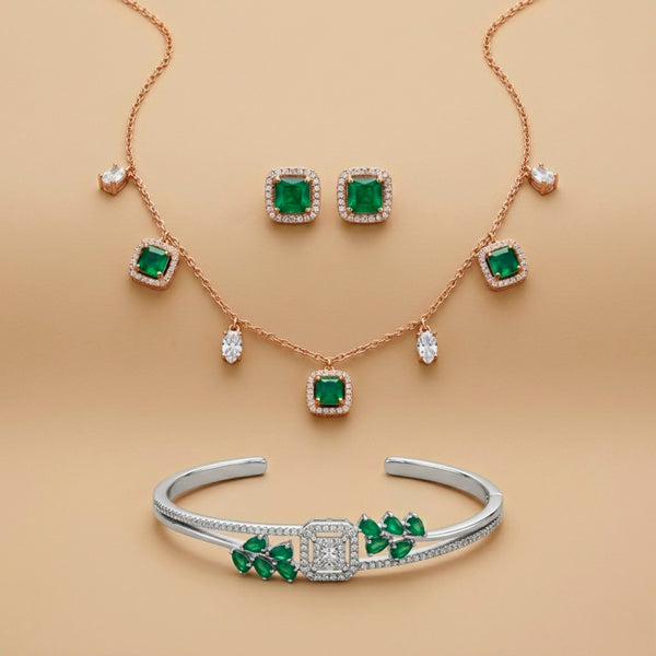 Pendant sets with gemstones in Silver