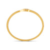1.50 Ct Round Cut Moissanite Women's Bangle Bracelet 14K Gold Plated