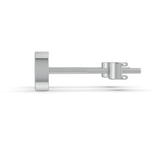 Marquise Cut Real Moissanite Bezel Set Solitaire Stud Earrings Screw Back 14K Gold Plated